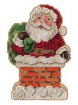 (image for) Santa in Chimney by Jim Shore (2021)